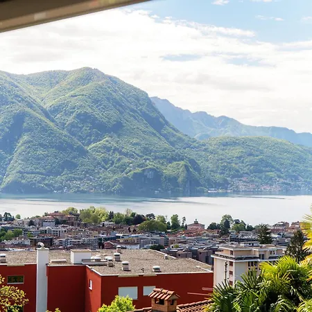 公寓 Miravalle Lakeview By Quokka 360 - Large Windows And Magical Views Massagno