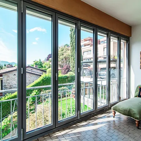 公寓 Miravalle Lakeview By Quokka 360 - Large Windows And Magical Views Massagno
